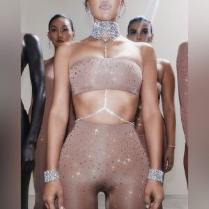 Swarovski x Skims Jelly Sheer Set - Bandeau + Leggings